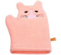 HEALLILY Guantes de Lavado para Ñiño Algodón Suave, Diseño de Dibujos Animados, Fáciles de Usar y Transportar, Set de 2 Piezas para Higiene y Baño Infantil