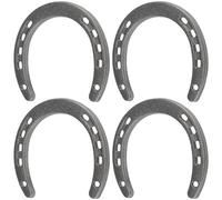 HEALLILY Herradura Suerte de Hierro para Decoración Hogar Pared Estilo Vintage Retro, 4 Piezas para Oficina y Hotel, Adorno Colgante Único y Resistente