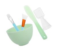 HEALLILY Herramientas faciales de silicona para cuidado de la piel, cuenco para mascarillas con cepillo y espátula, apto para uso profesional y diario