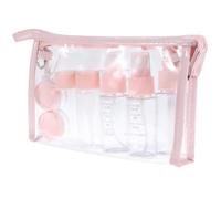 HEALLILY Juego de 11 Botellas Rellenables para Viaje y Deporte, Organizador Versátil de Líquidos en Pet, Adecuado para Champú, Loción y Maquillaje