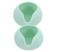 HEALLILY Juego de 2 Jarras de Cerámica Color Verde Claro para Leche y Té Suelto, Diseño Europeo Elegante Superficie Mate Sofisticada para Uso en Hogar y Restaurante