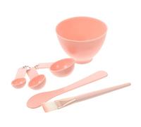HEALLILY Juego de 6 Piezas para Mascarillas Faciales Cuencos de 2.5ml, 5ml y 15ml, Cepillo y Barra Mezcladora Portátil para Cuidado Cutáneo Mujer