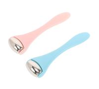 HEALLILY Kit de 2 Rodillos de Masaje Facial para Ojos y Rostro Aleación de Zinc y Plástico, Aplicación Uniforme y Masaje No Irritante para Cuidado Reafirmante