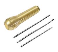 HEALLILY Kit De Herramientas De Costura Con 4 Piezas De Punzones Para Coser Cuero Zapatos Y Lona Kit De Reparación Multifuncional Para Manualidades Hogar Diy