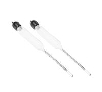 HEALLILY Medidor de Densidad para Leche y Lactato 0-25, Kit de 2 Hidrómetros de Vidrio, Probador Doméstico Preciso para Leche de Vaca y Cabra, Uso en Cocina y Elaboración Casera