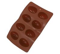HEALLILY Molde de Silicona para Chocolate y Gelatina de Cavidades para Hornear Huevos de Pascua Limpieza y Uso Horno y Microondas