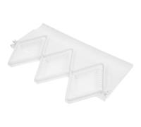 HEALLILY Molde para Hacer Empanadas de 4 Agujeros Blanco de Pp, Prensa Manual Versátil y Fácil de Limpiar para Cocina en Casa