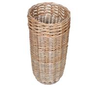 HEALLILY Paragüero Decorativo Cesta Tejida de Ratán Gran Capacidad Fácil de Limpiar Adecuado para Bastones y Palos de Golf en Entradas y Salones