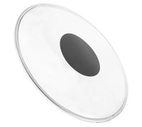 HEALLILY Parche de Batería con Diseño Portátil de Plástico de 10 Pulgadas Transparente con Punto Reforzado y Anillo de Armónicos para Práctica y Ensayos