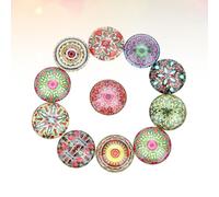 HEALLILY Parches de Redondos Material Decorativo y 20 Diseño de Girasoles Varios estilos para Manualidades Adecuado para Joyería y Artesanía Varios estilos