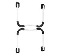 HEALLILY Patas de Mesa Plegables Diseño Redondeado de Hierro Resistentes y Almacenamiento Fácil, Pack de 2 Piezas para Escritorio y Mesas de Cama