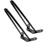 HEALLILY Patas para Muebles de Hierro Negro 2piezas, Patas de Mesa de 25cm, Alta Fiabilidad y Reemplazo para Escritorios y Mesas en Varios Muebles