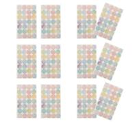 HEALLILY Pegatinas Autoadhesivas para Reparación de Agujeros en Papel Suelto, 16 Hojas 28 Etiquetas, Material Adhesivo Resistente para Uso Escolar y Biblioteca