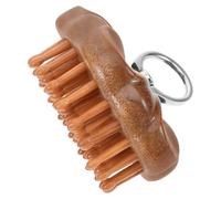 HEALLILY Peine de Madera Marrón Diseño Delicado y Resistencia a Deformaciones, Herramienta de Masaje Cuero Cabelludo y Cuidado Práctico del Cabello