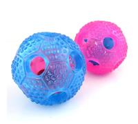 HEALLILY Pelota de Golosinas Interactiva para Perros de TPR, Juguete Masticable y Dispensador de Comida, Adecuado para Mascotas Que Necesitan Limpieza Dental y Entretenimiento