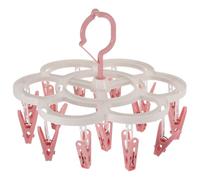 HEALLILY Percha Antideslizante para Ropa 16 Pinzas de PP Resistente al Calor Rebabas, Adecuado para Secar Ropa Interior y Prendas Hogar