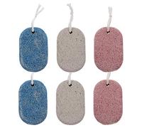 HEALLILY Piedra Pómez 6 Piezas Natural Pie Piedra Pómez Premium Removedor de Callos para Pies Y Manos Eliminación de Piel Muerta (Color Surtido)