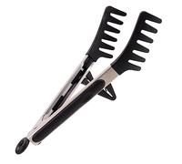 HEALLILY Pinzas reutilizables para pasta resistentes al calor, clip de alimentos para ensalada de espaguetis, filetes, barbacoa, agarre cómodo, fácil de limpiar, almacenamiento colgante, accesorio de
