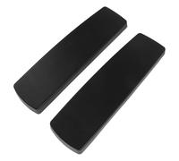 HEALLILY Reposabrazos Diseño Contorneado para Silla de Oficina de Plástico Negro Fácil de Montar y Resistente, Adecuado para Salas de Formación Empresarial