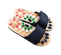 HEALLILY Sandalias De Verano Sandalias De Vestir Negras Zapatillas De Masaje Zapatillas De Guijarros Regalo Para Hombres Zapatos De Reflexología Zapatos De Masaje Para La Salud De Los Pies