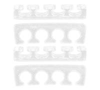 HEALLILY Separadores de dedos de silicona para manicura y pedicura, 2 pares portátiles y ligeros para cuidado de uñas y pies, para uso doméstico, aptos para mujeres y hombres