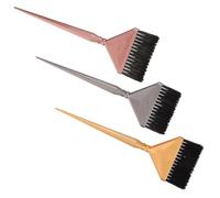HEALLILY Set de 3 Cepillos para Teñir el Cabello Cerdas Suaves y Peine para Mechas, Herramientas Profesionales para Coloración y Cuidado del Cabello