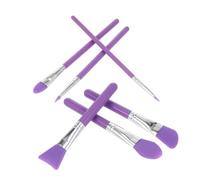 HEALLILY Set de 6 Brochas de Maquillaje de Silicona Cómodas y Duraderas para Minimizar Desperdicio, Adecuado para Aplicación de Crema Líquida y Cuidado Facial