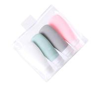 HEALLILY Set de Botellas de Silicona para Viaje de 90ml, Botes Rellenables con Diseño en Forma de Abanico, Ideales para Cosméticos y Cuidado Personal