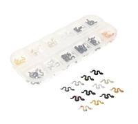 HEALLILY Set de Dijes de Uñas Diseño Único y Resistente al Desgaste Amuleto de Serpiente en Resina y Metal para Decoración de Uñas DIY en Mujeres