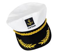 HEALLILY Sombrero bordado de capitán marinero para cosplay, fiestas de disfraces de verano y Halloween, accesorio temático versátil para niños