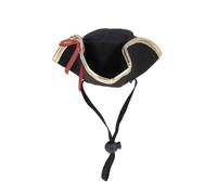 HEALLILY Sombrero para Barbilla Banda Ajustable Fácil de Poner Creativo Tipo Pirata en Poliéster en Navidad para Mascota Adecuado para Sesión de Fotos para Perros y Gatos