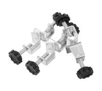 HEALLILY Soporte de Laboratorio y Estructura de Doble Tornillo con Abrazadera Ajustable de Hierro, Diseño de Precisión Paquete de 3 Piezas para Montajes Experimentales