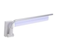 HEALLILY Soporte magnético para letreros con barra de soporte en forma para carteles, soporte acrílico transparente con base magnética, soporte estable para oficinas y tiendas