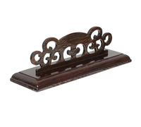 HEALLILY Soporte para Ventilador de Madera Maciza Negro, Base de Exhibición Elegante y Tradicional para Abanicos Plegables en Galerías o Librerías