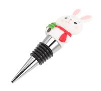 HEALLILY Tapón decorativo de resina para botellas de vino de Pascua para preservar la frescura, bonito regalo de fiesta de conejo para