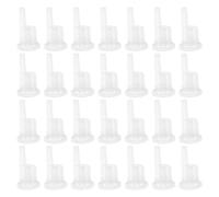 HEALLILY Tapón gotero de plástico PP para botella de aceite esencial 100 unidades control de dosificación para uso en productos DIY de aromaterapia 18 dientes