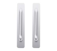 HEALLILY Tiradores de Aleación de Aluminio Plata, 2 Piezas, Diseño Labor-saving y Uso Cómodo para Puertas Corredizas y Cajones de Armario