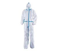 HEALLILY Traje de Protección Desechable con Capucha Traje de Protección Ropa de Protección Desechable para Laboratorio Hospital 180cm