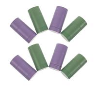 HEALLILY Tubos vacíos recargables para desodorante de barra 40g, pack de 8 piezas de plástico con cierre seguro, contenedores portátiles para uso en viaje y vacaciones