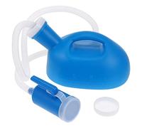 HEALLILY Urinarios Portátiles de 2000Ml Urinario Firme Urinario de Emergencia Botella de Incontinencia Bote de Orina con Tubo para Camas de Hospital Silla de Ruedas Viaje en Coche (Azul)