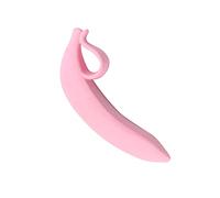 HEALLILY Vibrador Realista de Silicona en Forma de Plátano Juguete Mujeres Masturbación Amal Plug Kit de Entrenamiento G- Spot Coqueteo Juguete Anoles Entrenador Adultos Juego Regalos Rosa