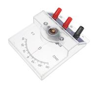 HEALLILY Voltímetro Fabricado en Plástico de Corriente Continua Pantalla Analógica Clara y Salida Estable para Experimentos de Física para Uso en Clase y Laboratorio