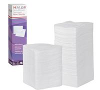 Healqu | Almohadillas de gasa tejidas, 2 x 8 capas, esponjas quirúrgicas estériles ultraabsorbentes para vendar heridas, desbridar, limpiar y preparar, caja de 50 esponjas de gasa médica,
