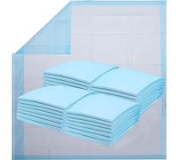 Healqu Almohadillas Desechables - Almohadillas de incontinencia superabsorbentes para Adultos, Chux Grande, Grueso, de Pelusa y de polímero (24 x 36 Paquete de 25) Azul