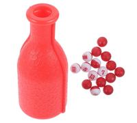 HEALSOPTHY 1 Juego Dados y Botella Agitadora para Billar Portátil Accesorios Livianos para Mesa Incluye Dados para Fiestas y Torneos de Pool Color Rojo