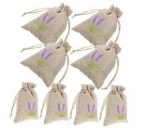 HEALSOPTHY 10 Piezas Bolsitas de Sacos Vacíos de Lino Natural para Flores Secas y Perfume Bolsas Pequeñas para Armarios Almacenamiento Compacto y Portátil