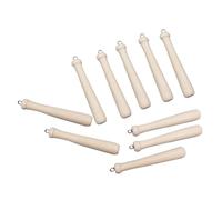 HEALSOPTHY 10 piezas Mini Bate de Béisbol de Madera Colgante Charm para Llaveros y Joyas DIY Ligero y Portátil Decoración Creativa para Manualidades