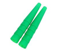 HEALSOPTHY 10 piezas Tubos de Bobinado de Plástico para Máquinas Textiles de Alta Accesorios para Bordado y Portahilos Resistentes y de Espacio Color Verde