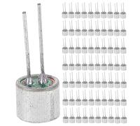 HEALSOPTHY 100 Cápsulas de Micrófono Electret con Conectores de Cobre, Captación Omnidireccional, Alta Sensibilidad y Forma Cilíndrica para Llamadas de Conferencia y Presentaciones