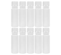 HEALSOPTHY 12 Piezas Botellas de Plástico PP para Laboratorio 60 Ml (12 Unidades) con Tapón de Rosca a Prueba de Fugas, Frascos de Farmacia Seguros para Reactivos y Almacenamiento de